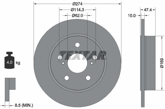 Brake Disc PRO 92321103