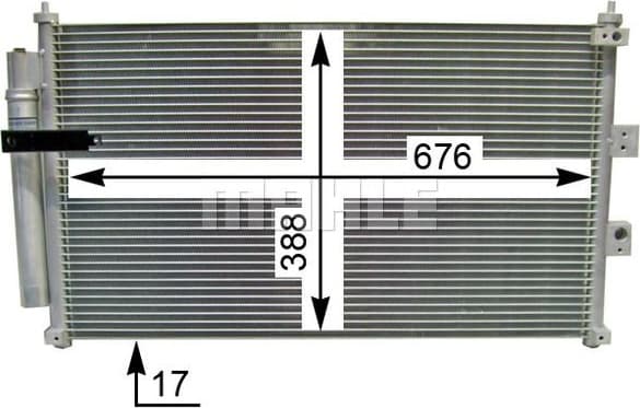 Condenser, air conditioning BEHR AC 835 000S - image 4