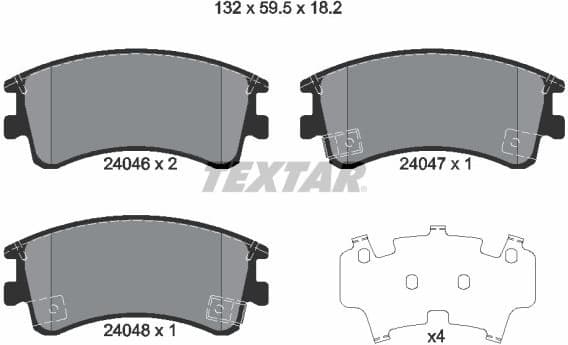 Brake Pad Set, disc brake 2404601