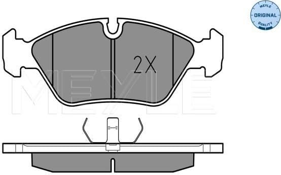 Brake Pad Set, disc brake MEYLE-ORIGINAL: True to OE. 025 206 2919