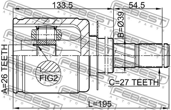 Joint Kit, drive shaft 0211-R51 - image 2
