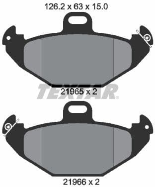 Brake Pad Set, disc brake 2196502