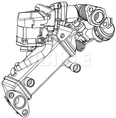 Cooler, exhaust gas recirculation BEHR *** PREMIUM LINE *** CE 11 000P - image 2