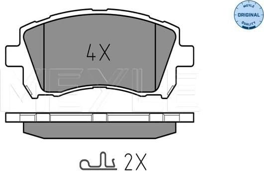 Brake Pad Set, disc brake MEYLE-ORIGINAL: True to OE. 025 235 5817/W