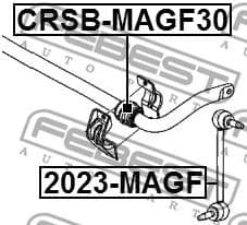 Link/Coupling Rod, stabiliser bar 2023-MAGF - image 2