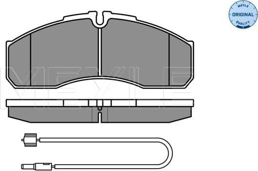 Brake Pad Set, disc brake MEYLE-ORIGINAL: True to OE. 025 291 6020/W