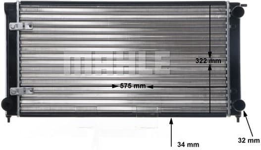 Radiator, engine cooling BEHR CR 414 000S - image 12