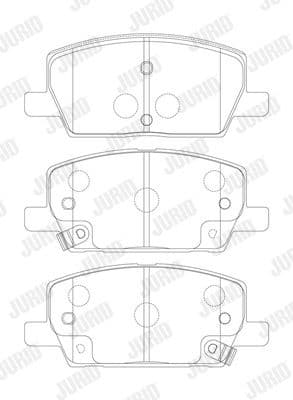Brake Pad Set, disc brake 574050J