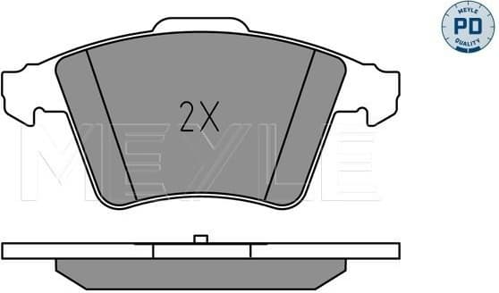 Brake Pad Set, disc brake MEYLE-PD: Advanced performance and design. 025 237 4619/PD - image 2