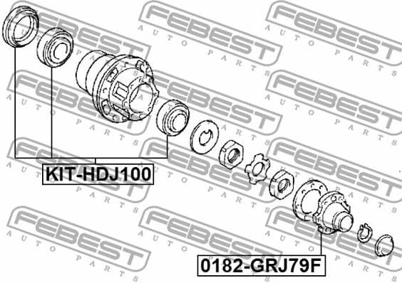 Wheel Hub 0182F-GRJ79F - image 2