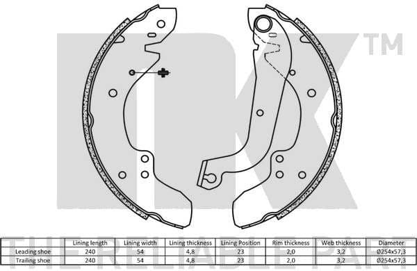 Brake Shoe Set 2799374 - image 2