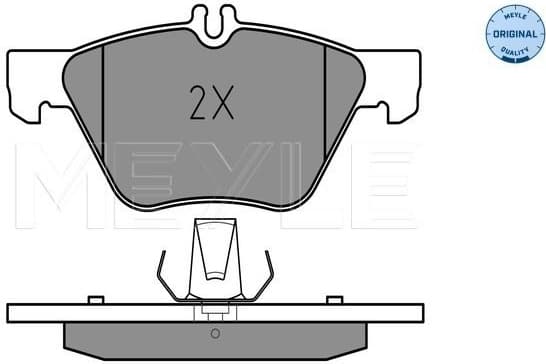 Brake Pad Set, disc brake MEYLE-ORIGINAL: True to OE. 025 216 7020
