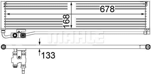 Oil Cooler, automatic transmission BEHR *** PREMIUM LINE *** CLC 232 000P