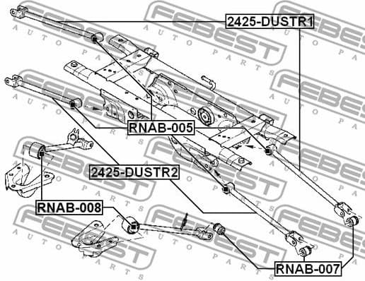 Mounting, control/trailing arm RNAB-007 - image 2