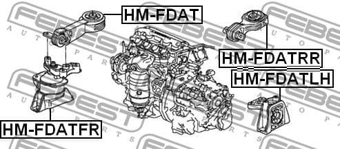 Mounting, engine HM-FDATLH