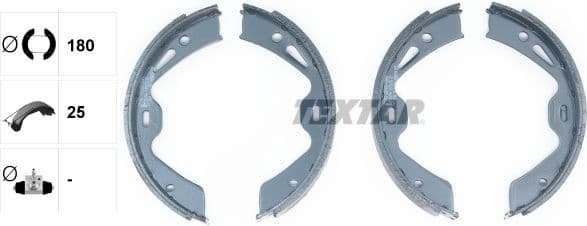 Brake Shoe Set, parking brake 91076700