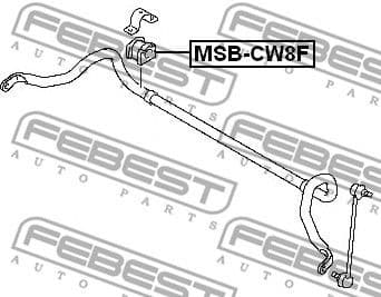Mounting, stabiliser bar MSB-CW8F - image 2