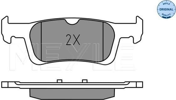 Brake Pad Set, disc brake MEYLE-ORIGINAL: True to OE. 025 228 0714 - image 2
