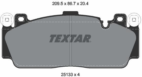 Brake Pad Set, disc brake 2513301