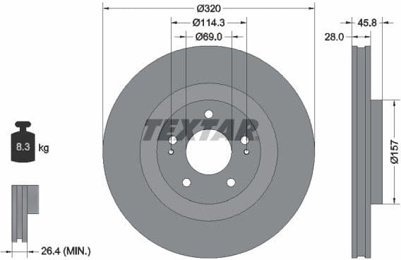 Brake Disc PRO 92306503
