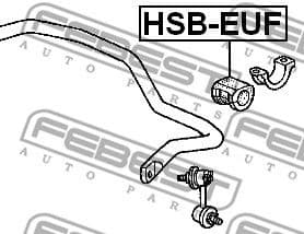 Mounting, stabiliser bar HSB-EUF - image 2