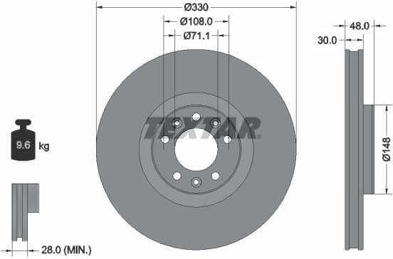 Brake Disc PRO 92283403