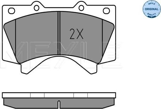 Brake Pad Set, disc brake MEYLE-ORIGINAL: True to OE. 025 243 8618/W - image 2