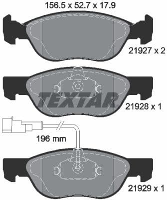 Brake Pad Set, disc brake Q+ 2192701