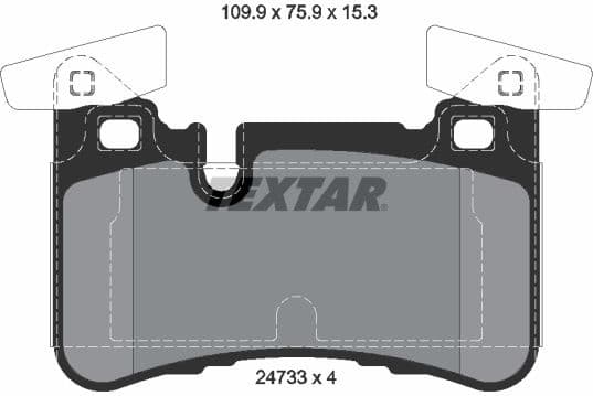 Brake Pad Set, disc brake 2473301