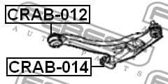 Mounting, control/trailing arm CRAB-012 - image 2