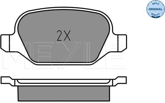 Brake Pad Set, disc brake MEYLE-ORIGINAL: True to OE. 025 252 3717