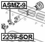 Drive Flange, propshaft 2239-SOR - image 2