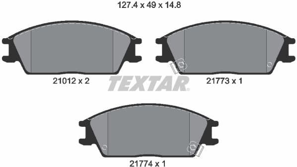 Brake Pad Set, disc brake 2101202