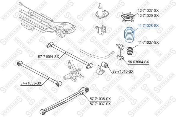 Protective Cap/Bellow, shock absorber 11-71028-SX - image 2