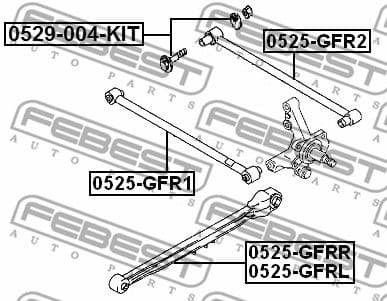 Control/Trailing Arm, wheel suspension 0525-GFRR - image 2