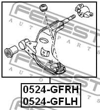 Control/Trailing Arm, wheel suspension 0524-GFRH - image 2