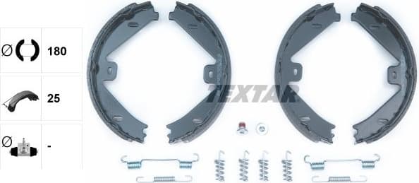 Brake Shoe Set, parking brake 91069100