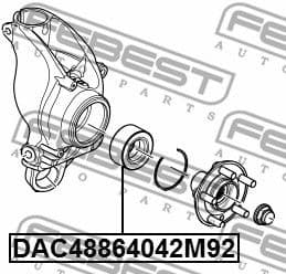 Wheel Bearing DAC48864042M92 - image 2