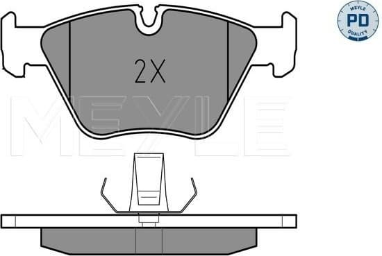 Brake Pad Set, disc brake MEYLE-PD: Advanced performance and design. 025 216 7720/PD