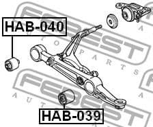 Mounting, control/trailing arm HAB-039 - image 2
