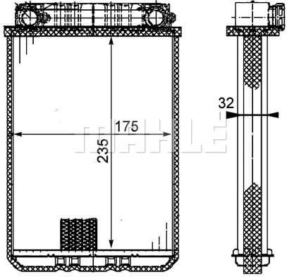 Heat Exchanger, interior heating BEHR *** PREMIUM LINE *** AH 77 000P - image 2
