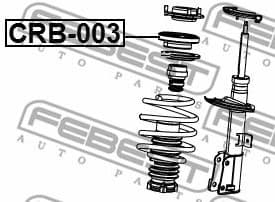 Rolling Bearing, suspension strut support mount CRB-003 - image 2
