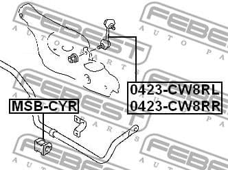 Mounting, stabiliser bar MSB-CYR - image 2