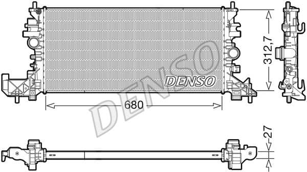 Radiator, engine cooling DRM20118