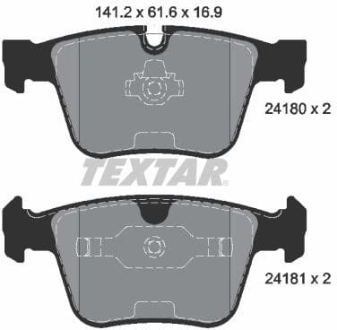 Brake Pad Set, disc brake Q+ 2418001