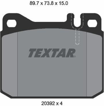 Brake Pad Set, disc brake Q+ 2039204