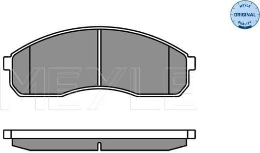 Brake Pad Set, disc brake MEYLE-ORIGINAL: True to OE. 025 236 4916/W