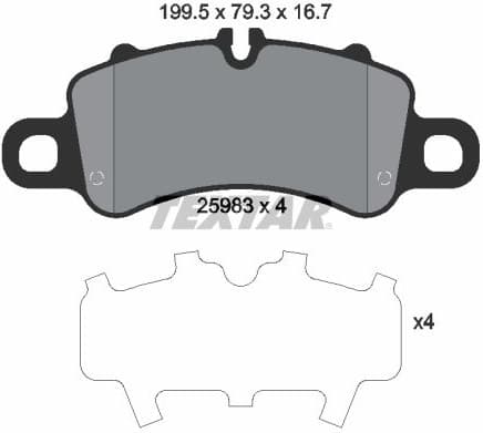 Brake Pad Set, disc brake 2598301