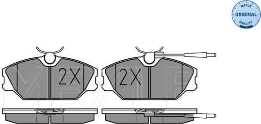 Brake Pad Set, disc brake MEYLE-ORIGINAL: True to OE. 025 213 8818/W