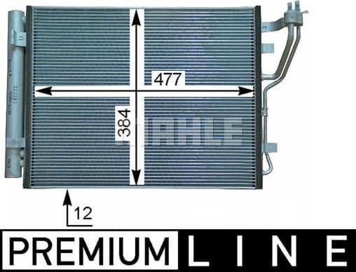 Condenser, air conditioning BEHR *** PREMIUM LINE *** AC 709 000P